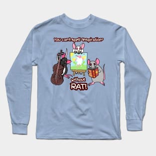 Can't Spell Inspiration Without Rat (Full Color Version) Long Sleeve T-Shirt